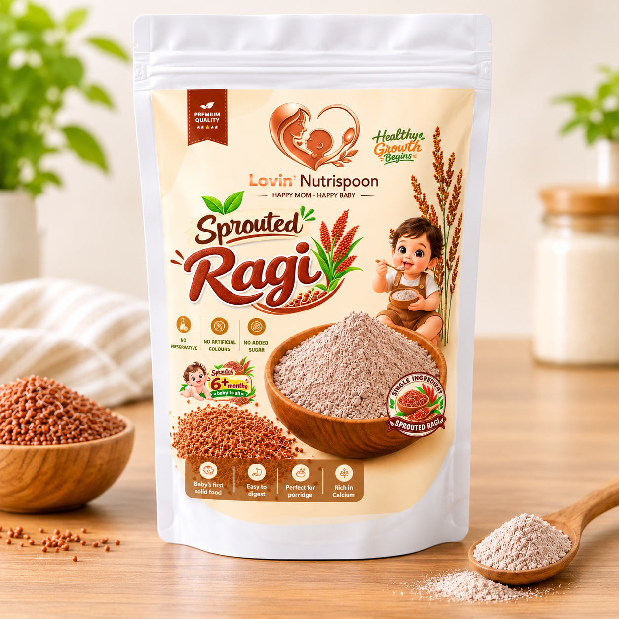 Sprouted Ragi Powder